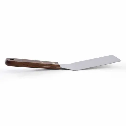 Espatula Volteadora de Acero Inoxidable con Mango de Madera, 10 Pulgadas. NORPRO 1169