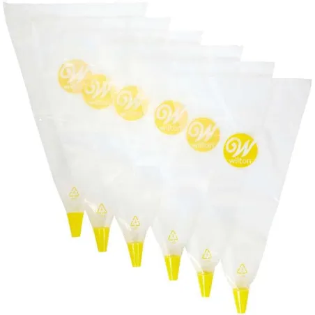 Manga Desechable con Boquilla # 2A, Set de 6 Unidades WILTON 404-0-0005