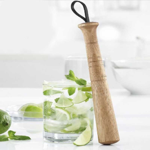 Muddler de Madera de 8-1/2 Pulgadas de Color Natural TRUDEAU 0971507