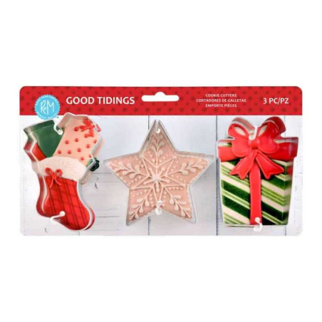 Cortador para Galletas Navidenas, Set de 3 Unidades R Y M 5149