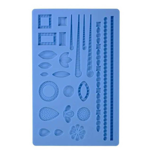 Molde de Silicon Fondant de Varias Figuras  25 Cavidades  MASTER CHEF BCM-RM-10