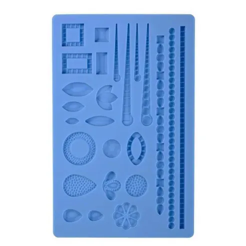 Molde de Silicon Fondant de Varias Figuras  25 Cavidades  MASTER CHEF BCM-RM-10