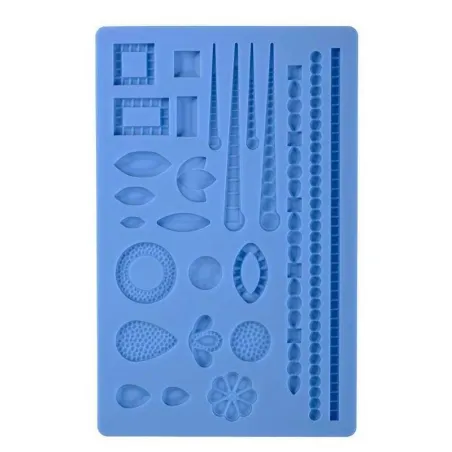 Molde de Silicon Fondant de Varias Figuras  25 Cavidades  MASTER CHEF BCM-RM-10