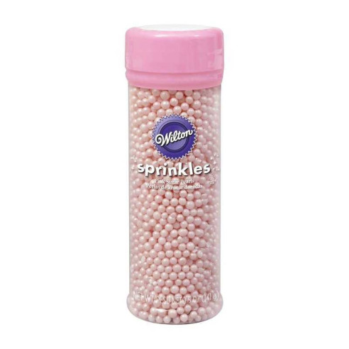 Confitillo en Forma de Perlas Color Rosado WILTON 710-1132
