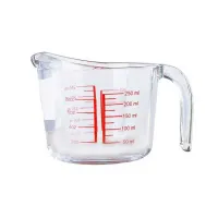 Taza para Medir de Vidrio Graduado de 250 Mililitros MASTER CHEF B21011504-G