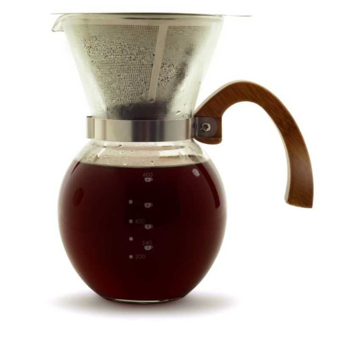 Cafetera de Vidrio con Filtro de Acero Inoxidable de 22 Onzas  NORPRO 5588