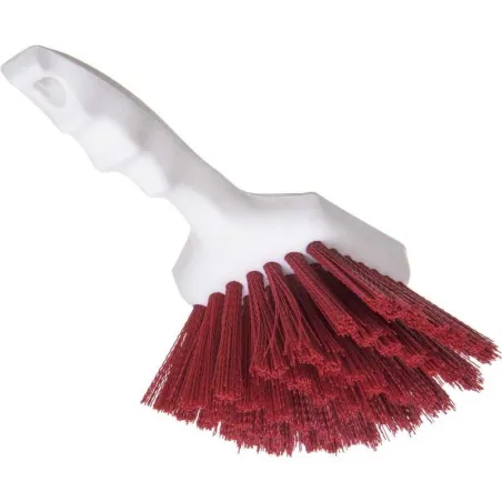 Cepillo de Cerdas de Polyester de 8 Pulgadas de Color Rojo CARLISLE 40541EC05