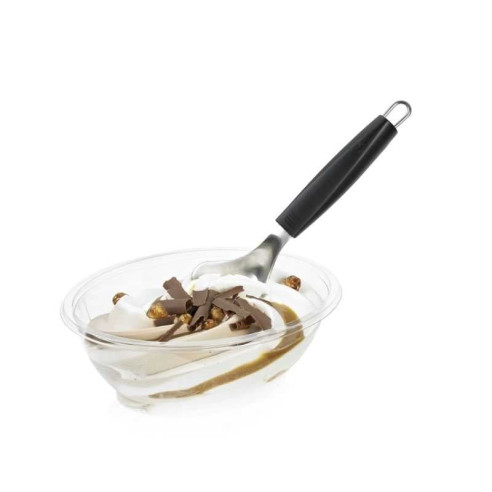Cuchara para Helado de Mango Negro en Acero Inoxidable, Diseno Tango LURCH 00230025