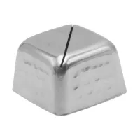 Porta Numero Cuadrado de Acero Inoxidable de 2 Pulgadas KING METAL MCHSQ2