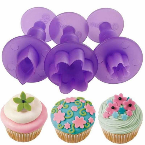 Mini Cortadores para Fondant, Set de 3 Piezas. WILTON 1907-1345