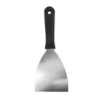 Rasqueta de Acero Inoxidable con Mango Plastico de 10 Centimetros KING METAL SCR4K