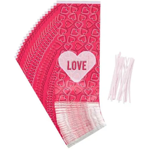 Bolsa para Golosinas de Corazones Love de 20 Unidades wilton 1912-0-0445