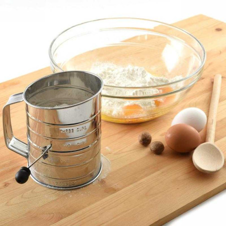 Cernidor Tamiz Giratorio de Harina en Acero Inoxidable NORPRO 136