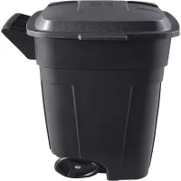 Basurero con Ruedas para Trabajo Pesado de 128.7 Litros, Color Negro RUBBERMAID FG289804BLA 2