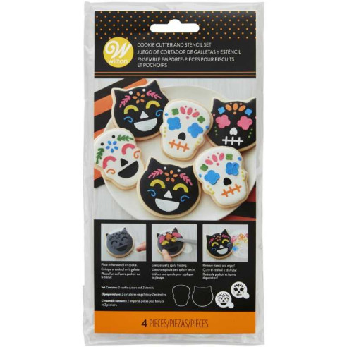 Cortador de Galletas de Calavera de 4 Unidades WILTON 2107-0-0406