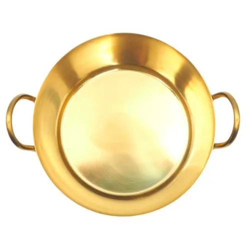 Caserola Mini Charlotte con Acabado Dorado con Asas de 5.3x 4 Pulgadas KING METAL CHM34