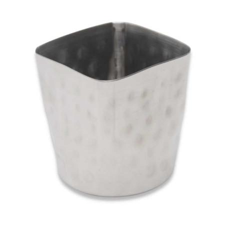 Recipiente con  Acabado Martillado para Papas Fritas de 3-5/16 Pulgadas KING METAL FFSQ85H