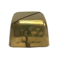 Porta Numero Cuadrado de Color Dorado de 2 Pulgadas KING METAL MCHSQ2PVDG