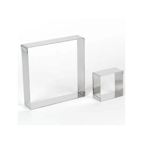 Aro Cuadrado Acero Inoxidable 14 x14 x 4 centimetros KING METAL CRSQ4