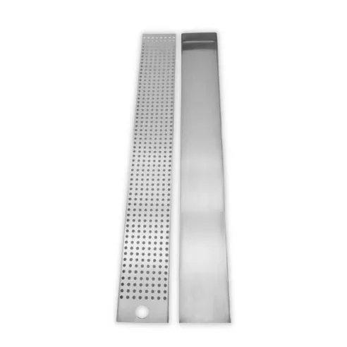 Escurridor de Acero Inoxidable para Vasos de 24-1/4 x 3-1/8 x 2 Pulgadas KING METAL BMT24
