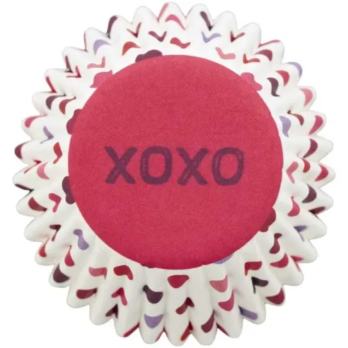 Capsulas para Cupcakes Mini Xoxo 100 Unidades wilton 415-0-0448
