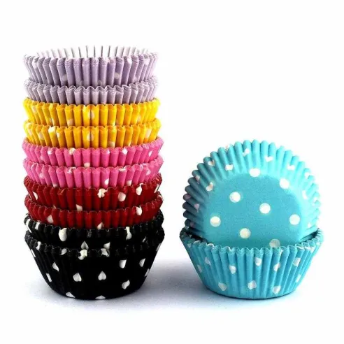 Capsula Multi Diseno para Hornear de Lunares de Colores, Paquete con 300 Unidades WILTON 415-2286