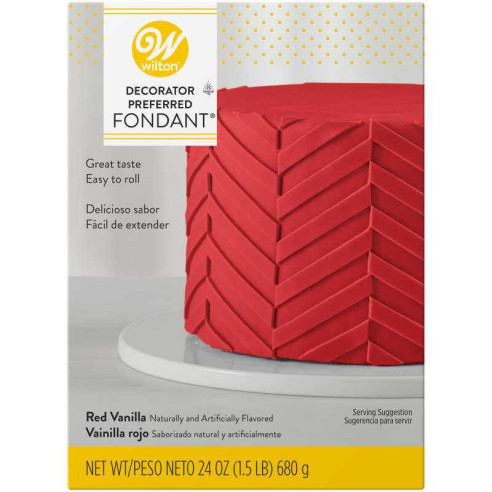 Pasta Fondant Color Rojo, 1.5 Libras WILTON 710-2304