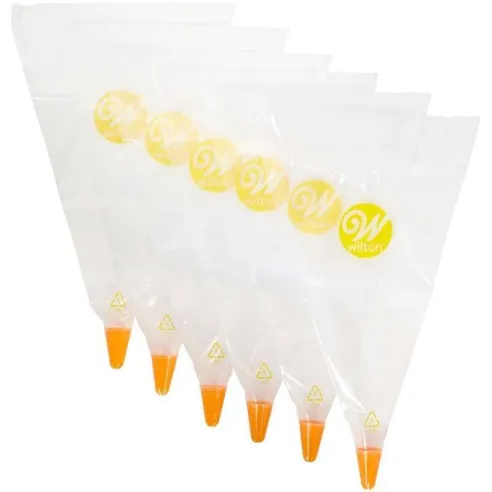 Manga Desechable con Boquilla 2D, Set de 6 Unidades WILTON 404-0-0003