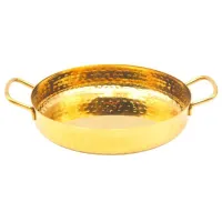 Sarten Mini Martillado con Agarradera y Acabado Dorado de 7 x 1.4 Pulgadas KING METAL MPDH38H 2