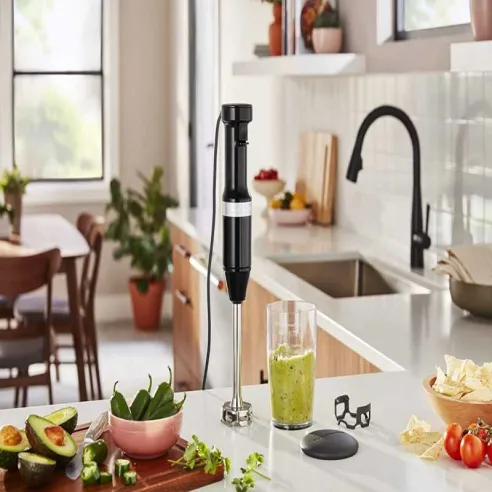Licuadora de Inmersion de 2 Velocidades Onix Negra KITCHEN AID KHBV53OB