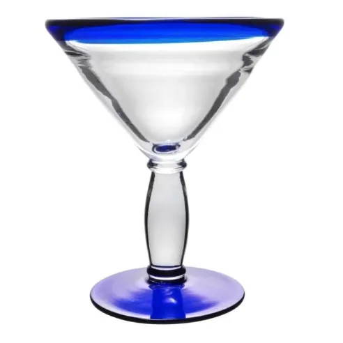 Copa para Martini Aruba con Borde Azul de 10 Onzas SIN ASIGNAR 92305