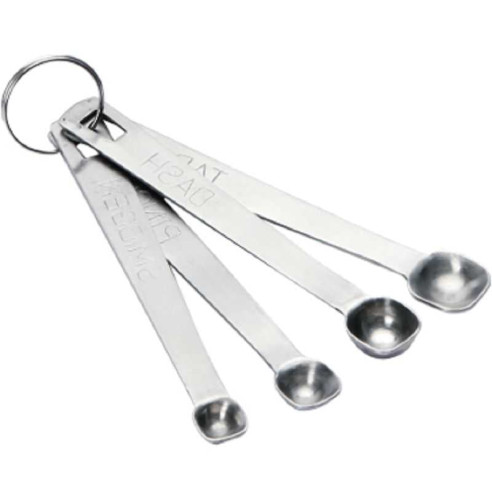 Cuchara de Medir Especies de Acero Inoxidable, Set de 4 Piezas KING METAL MSP8