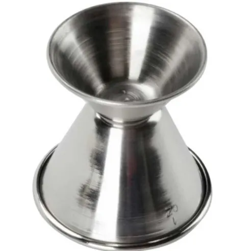 Medida de Licor de Acero Inoxidable  de 1/2 y 1 Onza KING METAL JI02