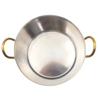 Caserola Mini Charlotte de Acero Inoxidable con Asas Doradas de 5.3X4 Pulgadas KING METAL CHM24 2