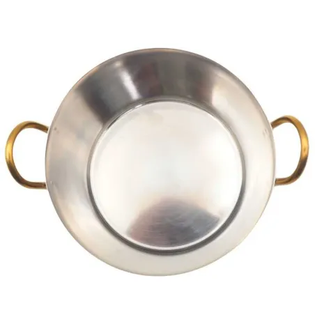Caserola Mini Charlotte de Acero Inoxidable con Asas Doradas de 5.3X4 Pulgadas KING METAL CHM24