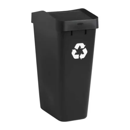 Basurero Reciclaje Slim Negro de 50 Quartos RUBBERMAID 2170114