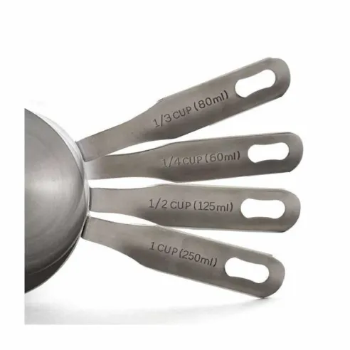 Tazas de Medir en Acero Inoxidable, Set de 4 Unidades NORPRO 3052