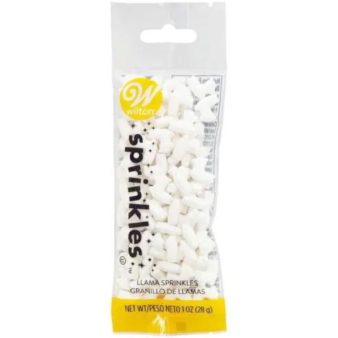 Confitillo Figura de Llama, 1 Onza / 28 Gramos, Color Blanco  WILTON 710-0-0433