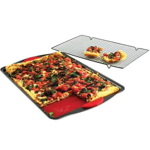 Bandeja con Rejilla y Alfombra de Silicon para Hornear, Set de 3 Unidades NORPRO 3899