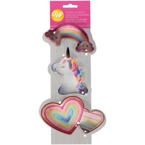Cortador de Galletas de Unicornio, Set 3 Unidades wilton 2308-0-0061