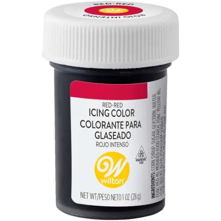 Colorante para Pasta Color Rojo Intenso, 1 onza WILTON 610-906