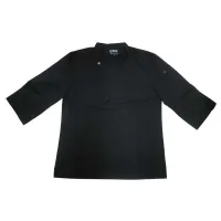 Gabacha Ejecutiva de Manga de 3/4 de Color Negra Talla L CHECKEDOUT CU110Z0100F-L