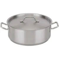 Olla Brazier de Acero Inoxidable con Tapa de 19.9 Quartos MASTER CHEF BRA-20