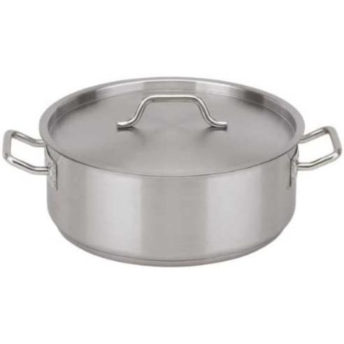 Olla Brazier de Acero Inoxidable con Tapa de 19.9 Quartos MASTER CHEF BRA-20