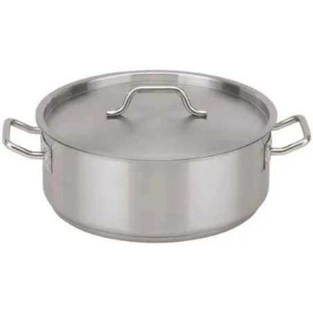 Olla Brazier de Acero Inoxidable con Tapa de 19.9 Quartos MASTER CHEF BRA-20