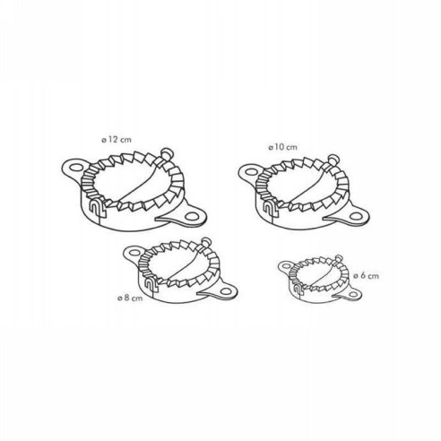 Molde para Hacer Empanadas, Set 4 Unidades TESCOMA 630880