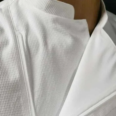 Gabacha Ice Cool de Manga Corta de Color Blanco Talla M CHECKEDOUT CU1126D002000Y-M
