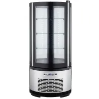 Vitrina Refrigerada Redonda de 3 Niveles de 48 x 103 Centimetros QUANTUM PRO RDC100 2
