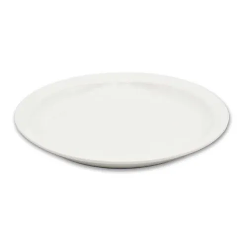 Plato Redondo de Porcelana de Borde Delgado 10.25 Pulgadas Blanco ARNI S4852