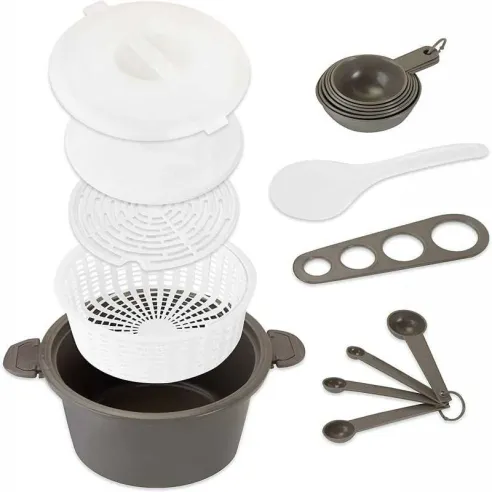 Olla Arrocera y Pasta de Microondas, Set de 17 Piezas PROGRESSIVE PS-97GY